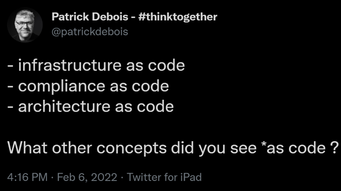What concepts exist as code